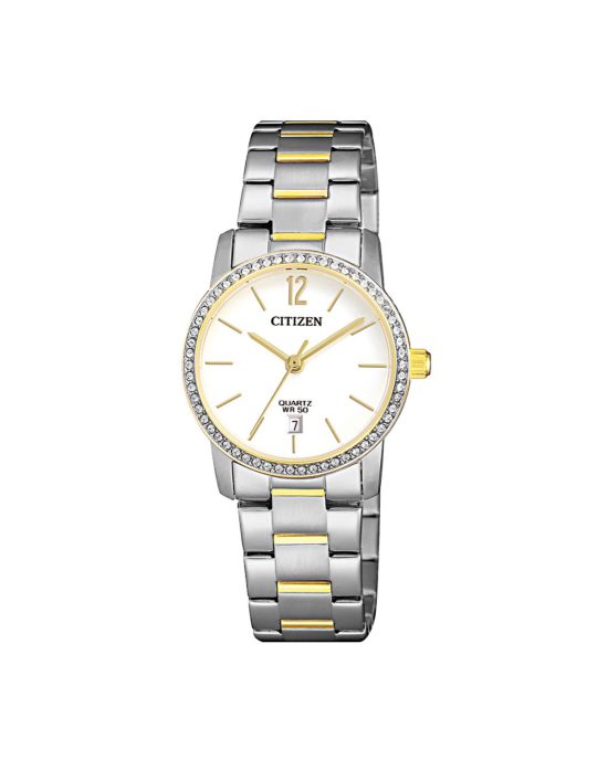 ساعت مچی زنانه سیتیزن نگین دار CITIZEN EU6038-89A
