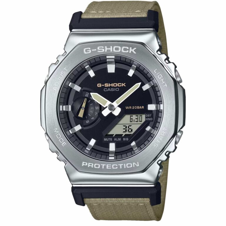 ساعت مچی مردانه کاسیو جیشاک بند برزنتی CASIO G-SHOCK GM-2100C-5A