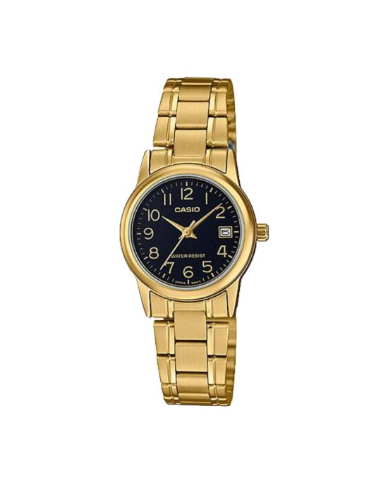 ساعت مچی زنانه طلایی کاسیو CASIO LTP-V002G-1B