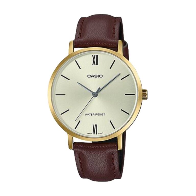 ساعت مچی زنانه کاسیو بند چرم CASIO LTP-VT01GL-9B