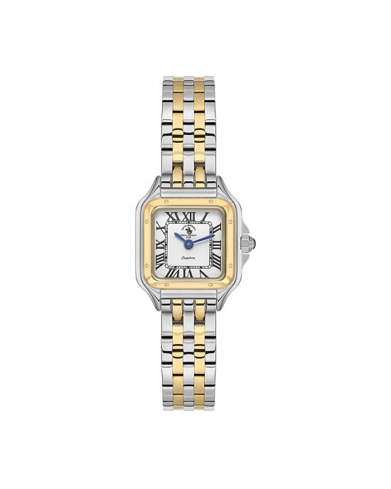ساعت مچی زنانه پولو چهارگوش شیشه ضدخش POLO SANTA BARBARA SB.1.10569-4