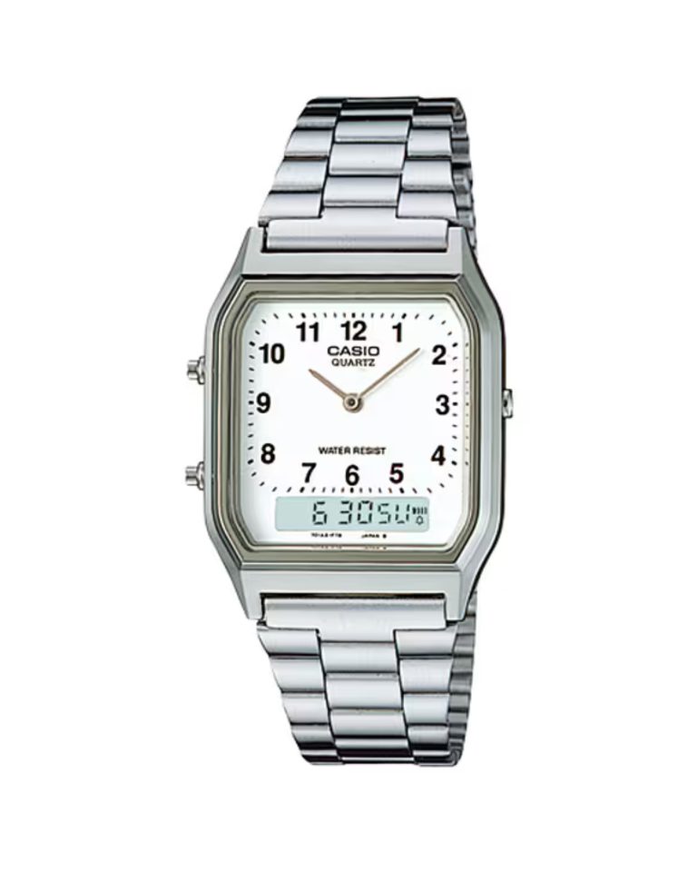 ساعت مچی مردانه کاسیو سیلور نوستالژی CASIO AQ-230A-7BMQ