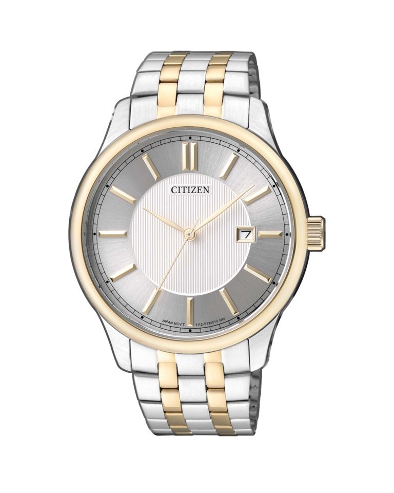 ساعت مچی مردانه سیتیزن سیلور و طلایی CITIZEN BI1054-55A