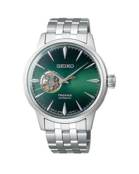 ساعت مچی اتومات مردانه سیکو پرساج صفحه سبز SEIKO PRESAGE SSA441J1