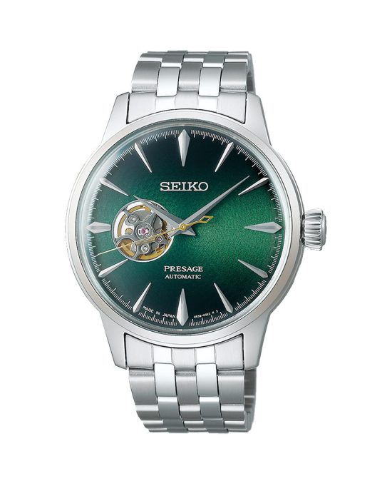 ساعت مچی اتومات مردانه سیکو پرساج صفحه سبز SEIKO PRESAGE SSA441J1