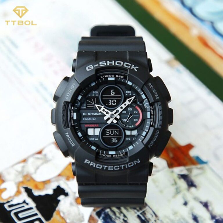 ساعت مچی مردانه کاسیو جیشاک تمام مشکی CASIO G-SHOCK GA-140-1A1