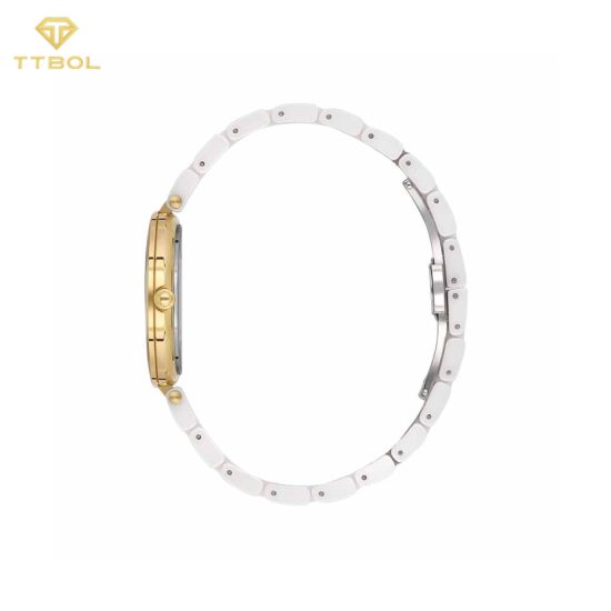 ساعت مچی زنانه بورلی هیلز پولو کلاب سفید طلایی رنگ BP3586X.130