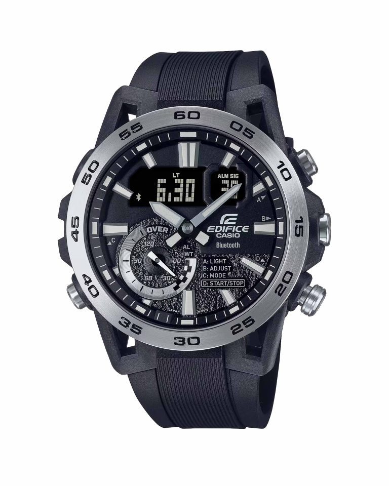 ساعت مچی مردانه کاسیو ادیفایس بند سیلیکونی CASIO EDIFICE ECB-40P-1A