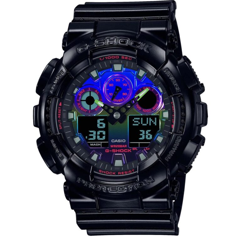 ساعت مچی مردانه کاسیو جیشاک کد GA-100RGB-1A