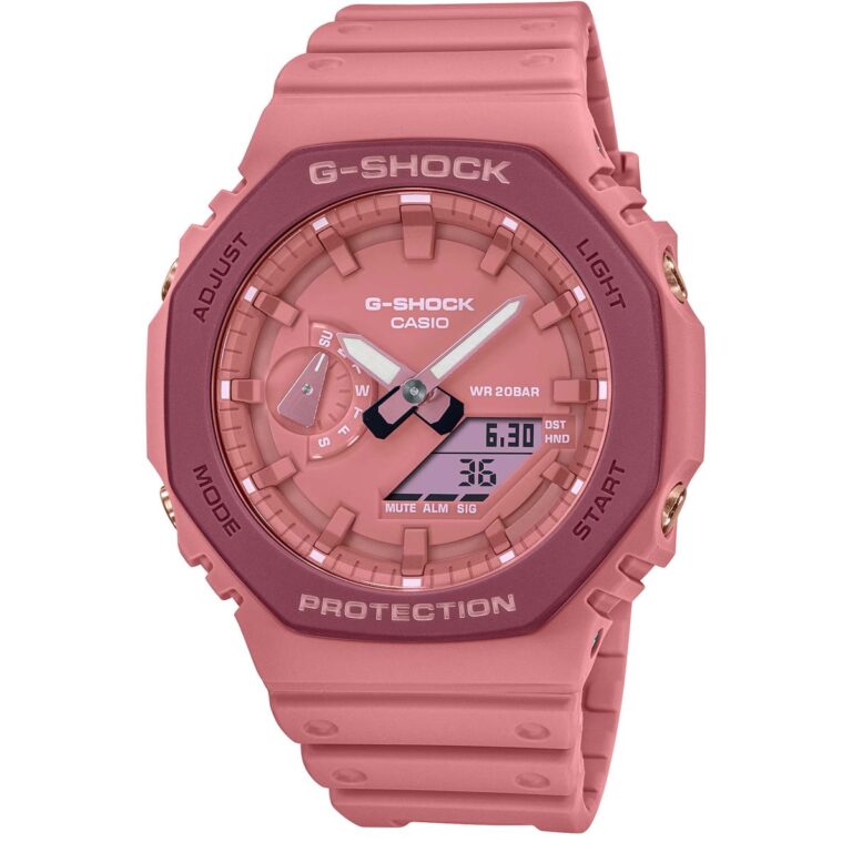 ساعت مچی مردانه کاسیو جیشاک صورتی CASIO G-SHOCK GA-2110SL-4A4