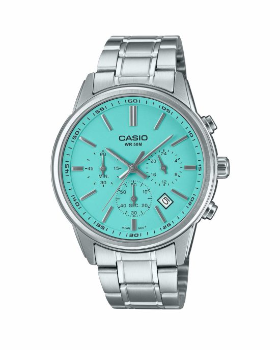 ساعت مچی مردانه کاسیو صفحه تیفانی CASIO MTP-E515D-2A2V