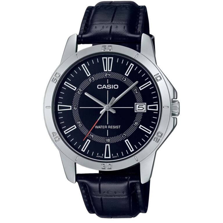 ساعت مچی مردانه کاسیو بند چرم CASIO MTP-V004L-1C