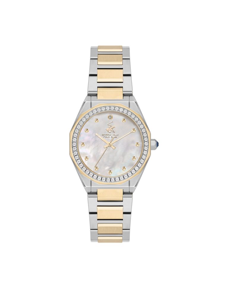 ساعت مچی زنانه بورلی هیلز پولو کلاب سیلور طلایی BP3603C.230