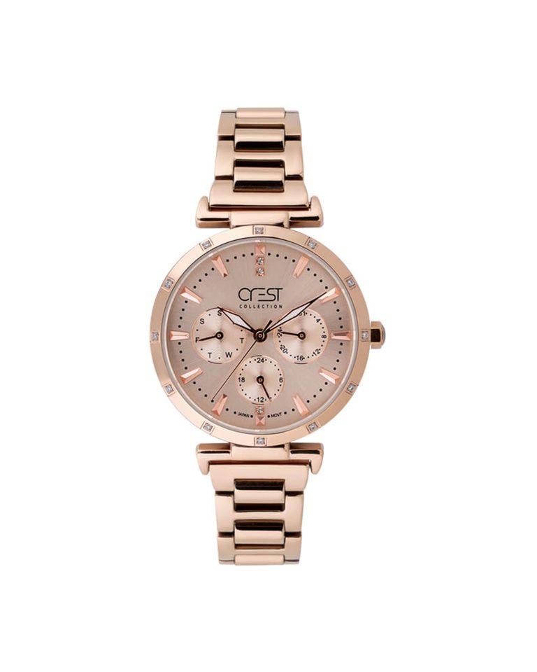 ساعت مچی زنانه کرست سه موتوره CREST 6197-2