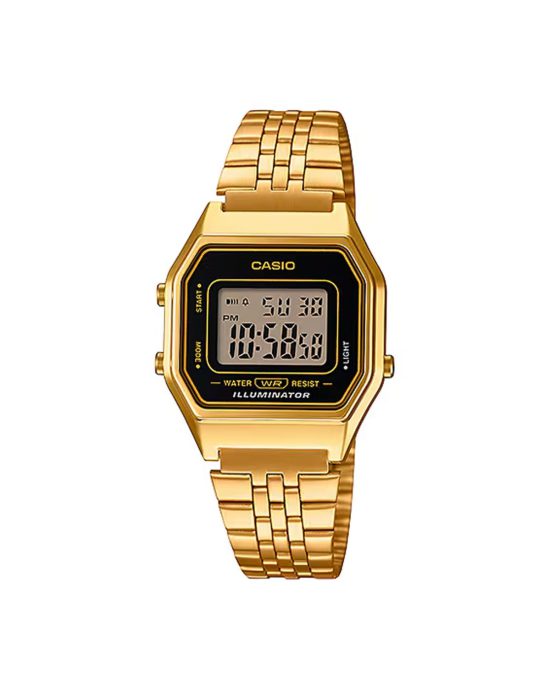 ساعت مچی زنانه کاسیو نوستالژی طلایی CASIO LA680WGA-1D