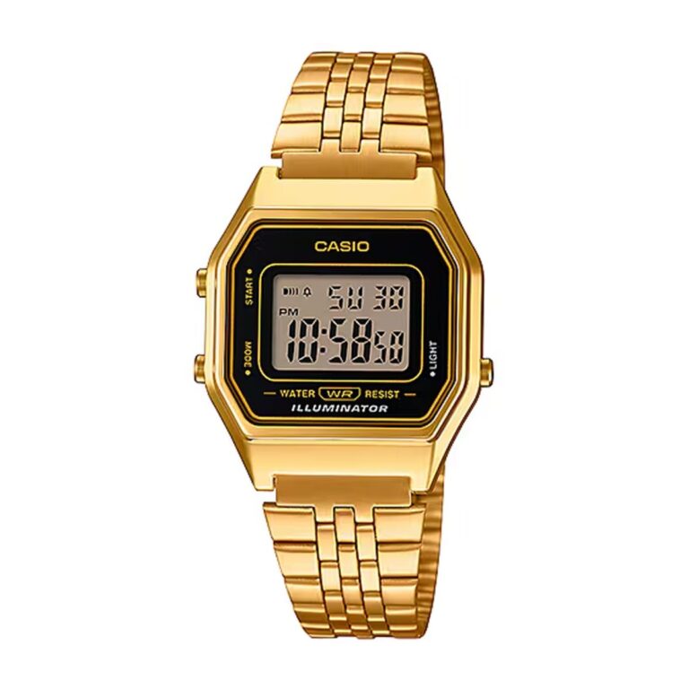 ساعت مچی زنانه کاسیو نوستالژی طلایی CASIO LA680WGA-1D