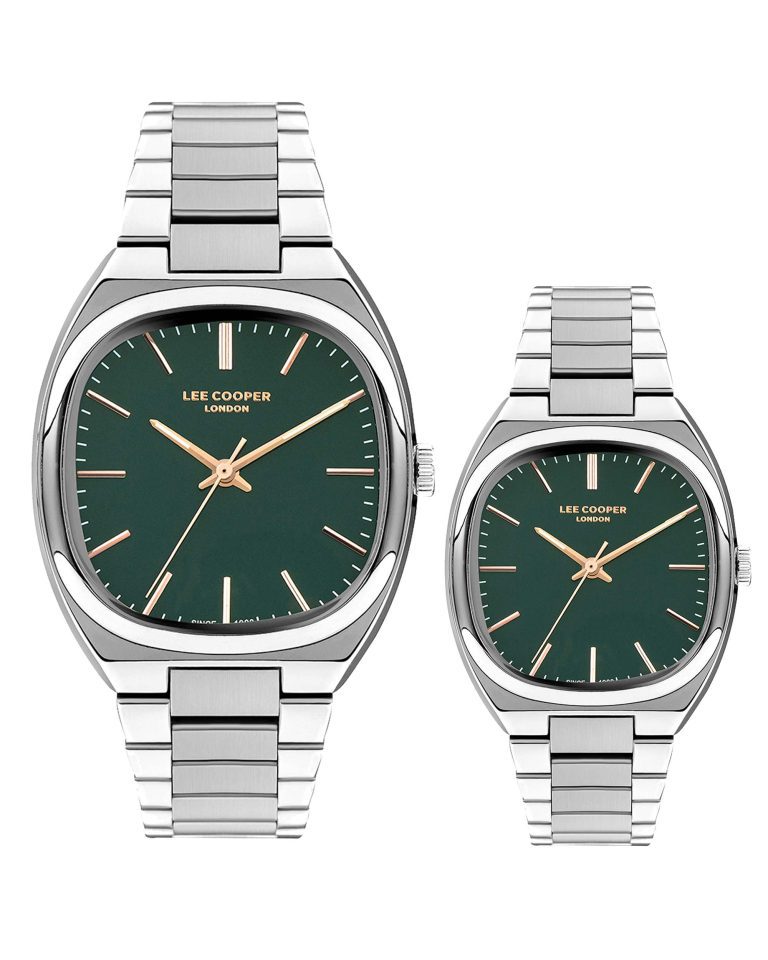 ساعت مچی ست لی کوپر صفحه سبز LEE COOPER LC07938.370 LC07939.370