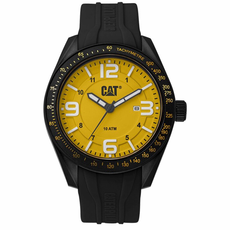 ساعت مچی مردانه کت صفحه زرد ضد آب CATERPILLAR LQ.161.21.732