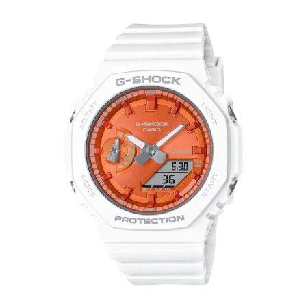 ساعت مچی دخترانه کاسیو جیشاک سفید CASIO G-SHOCK GMA-S2100WS-7A