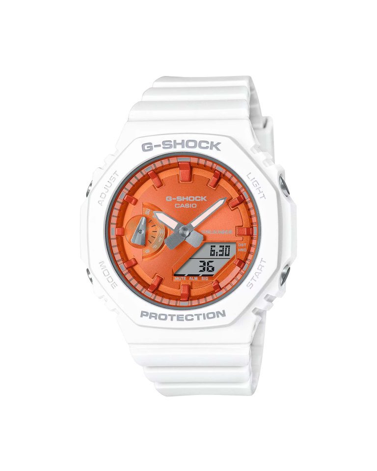 ساعت مچی دخترانه کاسیو جیشاک سفید CASIO G-SHOCK GMA-S2100WS-7A