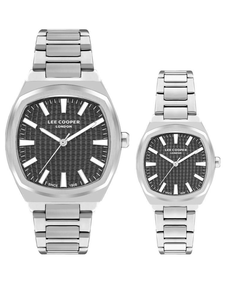ساعت مچی ست لی کوپر صفحه مربعی LEE COOPER LC07984.350 LC07985.350