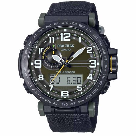 ساعت مچی مردانه پرو ترک طبیعت گردی CASIO PRO TREK PRG-601YB-3