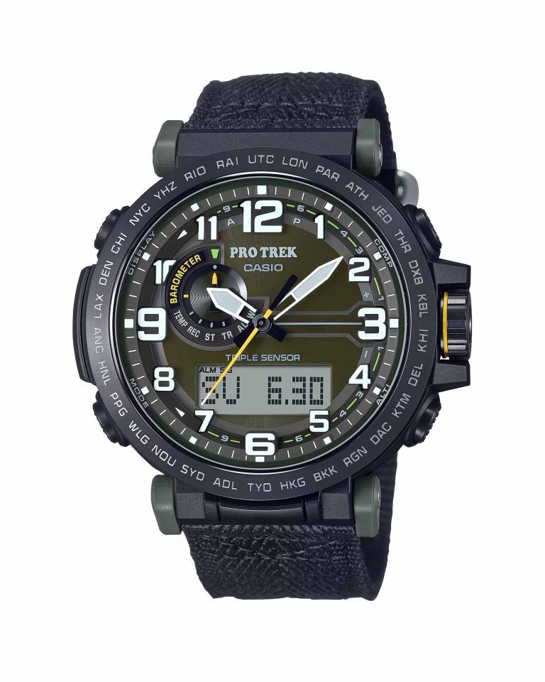 ساعت مچی مردانه پرو ترک طبیعت گردی CASIO PRO TREK PRG-601YB-3