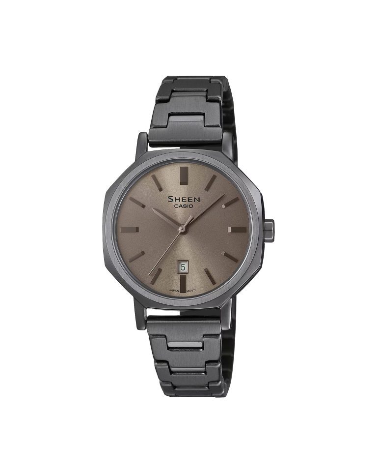 ساعت مچی زنانه کاسیو شین خاکستری رنگ CASIO SHEEN SHE-4554GY-5A