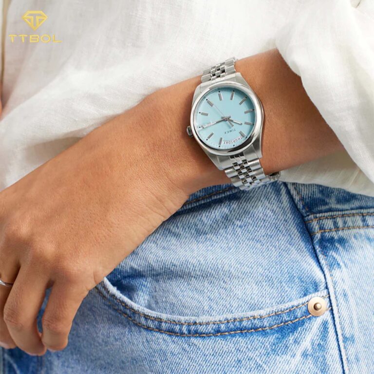 ساعت مچی زنانه تایمکس صفحه تیفانی TIMEX TW2V68400