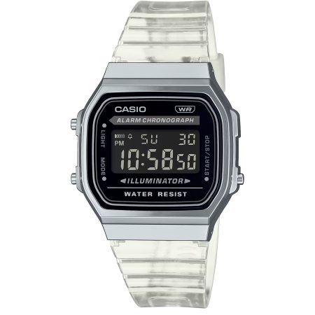 ساعت مچی مردانه کاسیو بند شیشه ای CASIO A168XES-1B