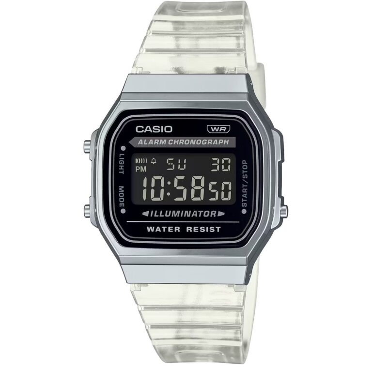 ساعت مچی مردانه کاسیو بند شیشه ای CASIO A168XES-1B