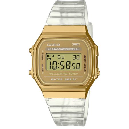 ساعت مچی مردانه کاسیو نوستالژی طلایی CASIO A168XESG-9A