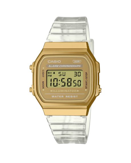 ساعت مچی مردانه کاسیو نوستالژی طلایی CASIO A168XESG-9A