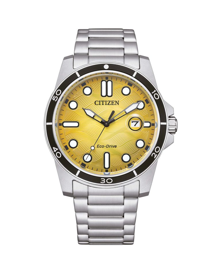 ساعت مچی مردانه سیتیزن صفحه زرد CITIZEN AW1816-89X