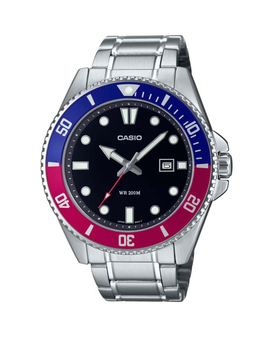 ساعت مچی مردانه کاسیو مدل پپسی CASIO MDV-107D-1A3V