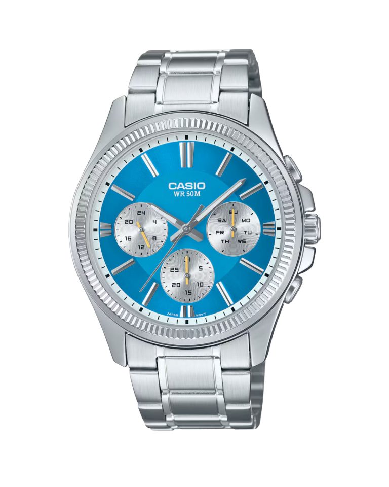 ساعت مچی مردانه کاسیو صفحه آبی CASIO MTP-1375D-2A2V