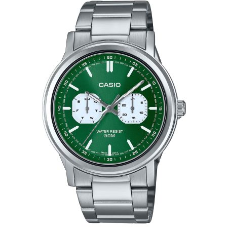 ساعت مچی مردانه کاسیو صفحه سبز CASIO MTP-E335D-3EV