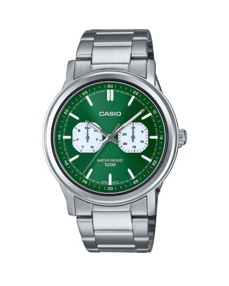 ساعت مچی مردانه کاسیو صفحه سبز CASIO MTP-E335D-3EV