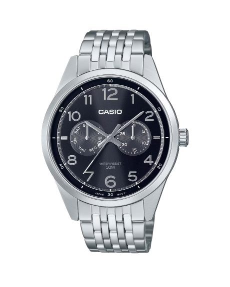 ساعت مچی مردانه کاسیو سه موتوره CASIO MTP-E340D-1AV