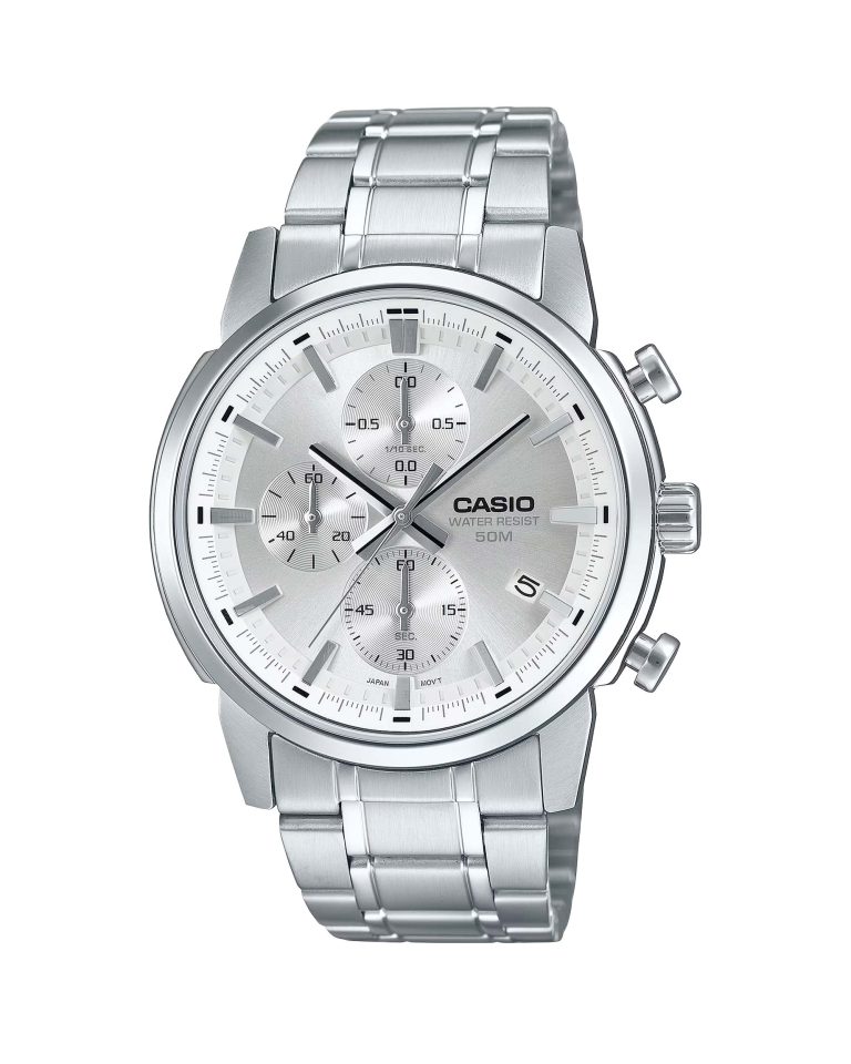 ساعت مچی مردانه کاسیو کرنوگراف CASIO MTP-E510D-7AV