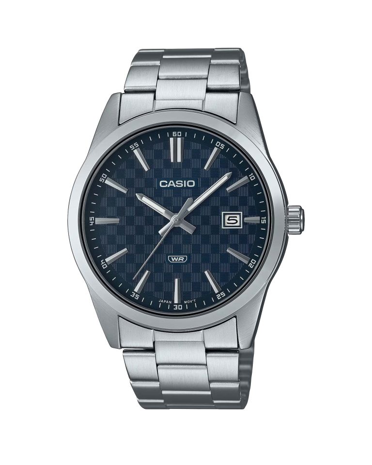 ساعت مچی مردانه کاسیو صفحه سرمه ای CASIO MTP-VD03D-2A