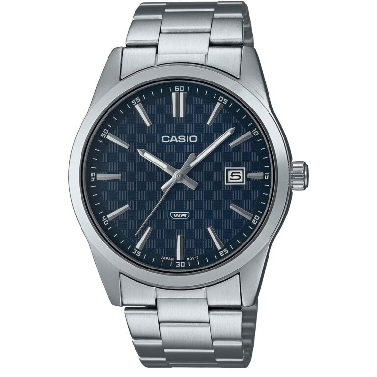 ساعت مچی مردانه کاسیو صفحه سرمه ای CASIO MTP-VD03D-2A