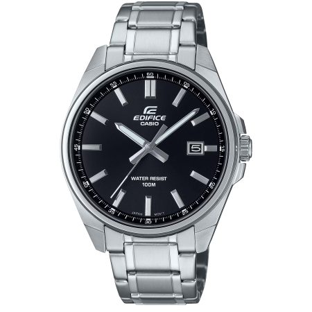 ساعت مچی مردانه کاسیو ادیفیس صفحه مشکی CASIO EDIFICE EFV-150D-1AV