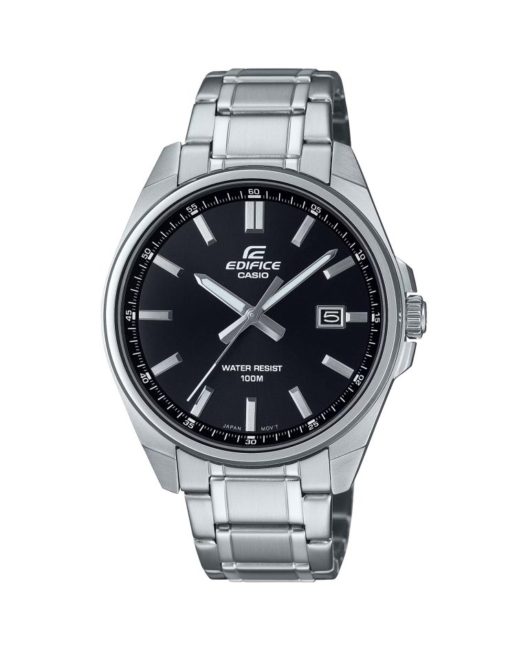 ساعت مچی مردانه کاسیو ادیفیس صفحه مشکی CASIO EDIFICE EFV-150D-1AV