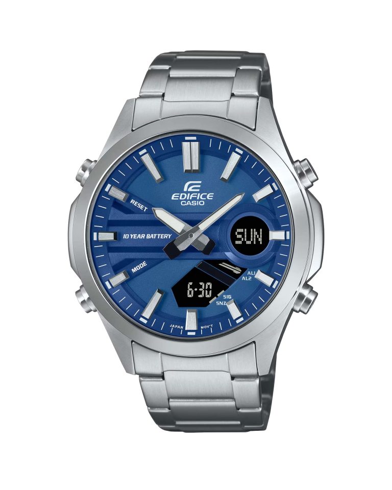 ساعت مچی مردانه کاسیو ادیفیس صفحه سرمه ای CASIO EDIFICE EFV-C120D-2A