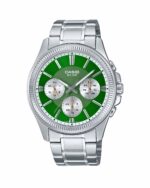 ساعت مچی مردانه کاسیو سه موتوره صفحه سبز CASIO MTP-1375D-3AV
