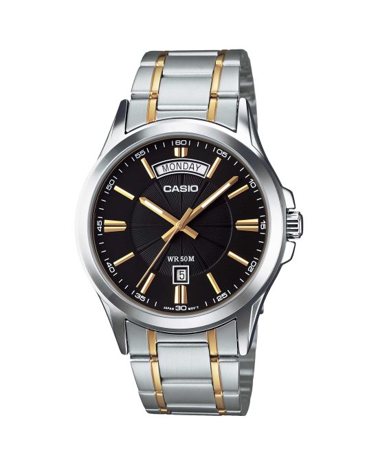ساعت مچی مردانه کاسیو سیلور طلایی CASIO MTP-1381G-1A