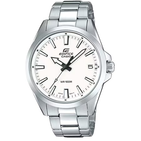 ساعت مچی مردانه کاسیو ادیفایس صفحه سفید CASIO EDIFICE EFV-100D-7AV