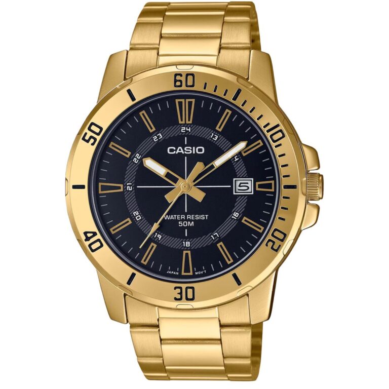 ساعت مچی مردانه کاسیو طلایی CASIO MTP-VD01G-1CV