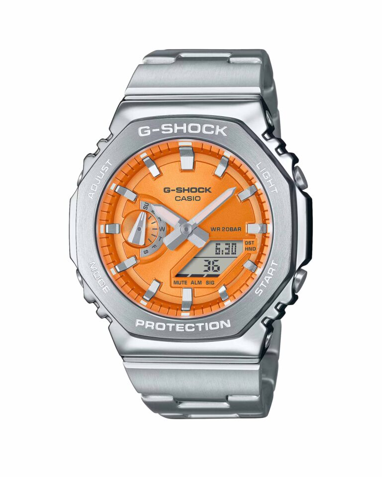 ساعت مچی مردانه کاسیو جیشاک بند استیل CASIO G-SHOCK GM-2110D-4A